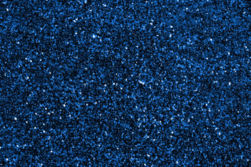 Full frame background of blue glitter