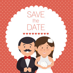 wedding invitation card icon vector illustration design