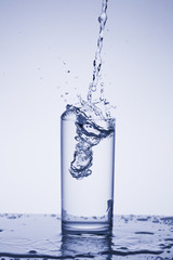 Water droplets, splashes, sprays