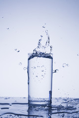 Water droplets, splashes, sprays