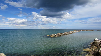 Tempesta in arrivo al mare - fine estate