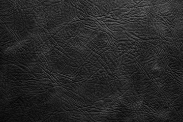 Texture of black leather in high resolution for text and render