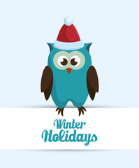 winter holidays season icon vector illustration design