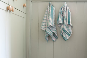 Dishtowels In A Kitchen