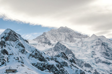 Fototapeta na wymiar Alps Switzerland, Jungfrau Resort