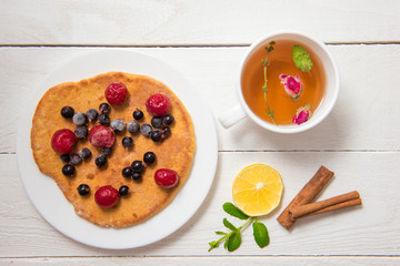 Breakfast on the table