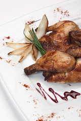 dish of fried chicken with spices