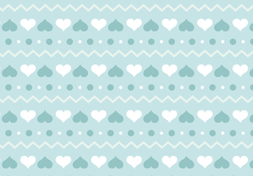 Heart, Polka Dot, and Zigzag Pattern 2