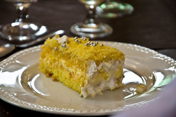 mimosa yellow cake