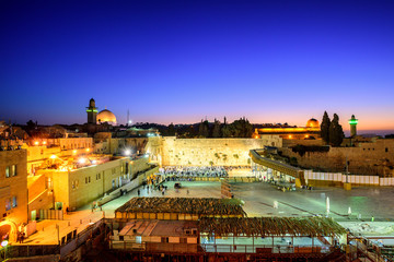 Fototapeta na wymiar The Western Wall and Temple Mount, Jerusalem, Israel