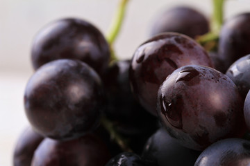 Fresh grapes close up. Healthy eating concept