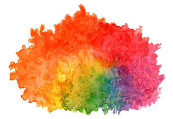 Multicolored grunge in watercolor