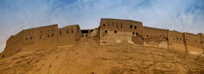 Cercles muraux Rudnes Panorama Zitadelle von Erbil