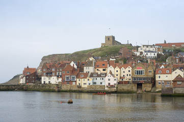 View of Tate Hill with Saint Mary's church, Whitby