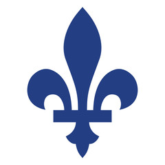 Fleur-de-lis (blue on white)