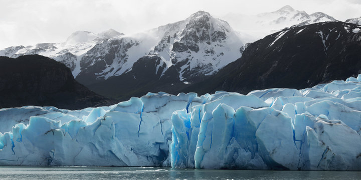 Grey Glacier along Grey Lake, Chile