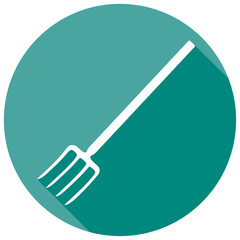 pitchfork tool flat icon
