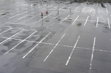 deserted carpark