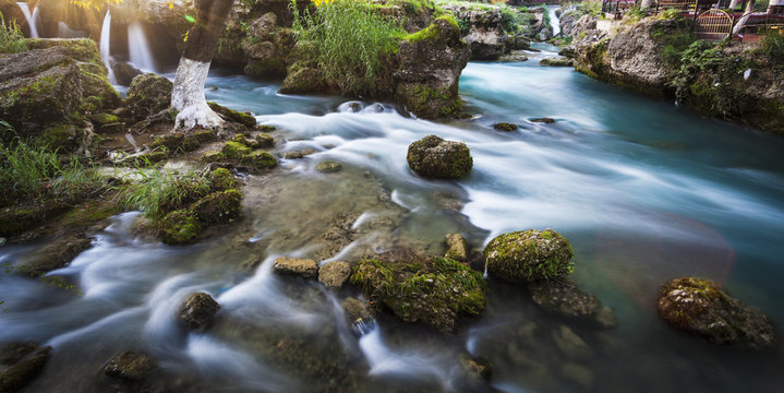 Cydnus River flowing through Tarsus, Tarsus, Turkey