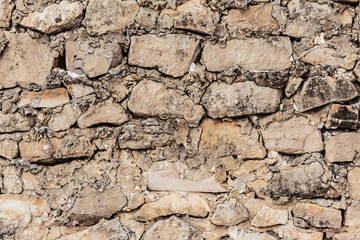 stone wall of large stones