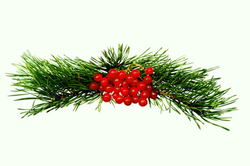 Christmas decoration on a white background