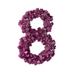 numbers from cubes, 8, eight,