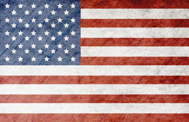 Fototapeta premium Grunge American Flag