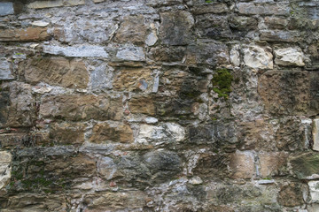 Rough ancient brick wall

