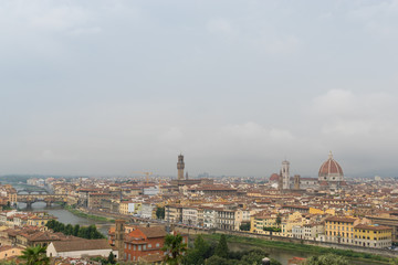 Fototapeta na wymiar Aerial view of Florence, Italy 