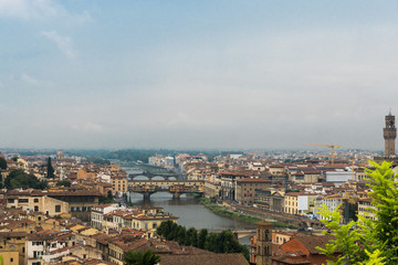 Fototapeta na wymiar Aerial view of Florence, Italy 