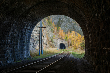 Fototapeta na wymiar View from the tunnel