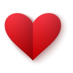 Red heart vector icon