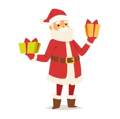 Christmas santa claus vector illustration.