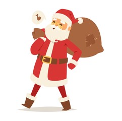 Christmas santa claus vector illustration.