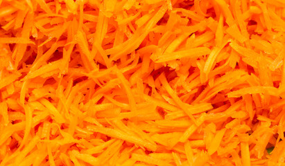 Background of julienne carrots