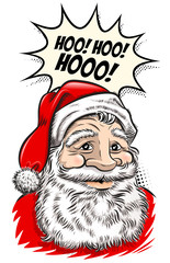 santa claus cartoon message