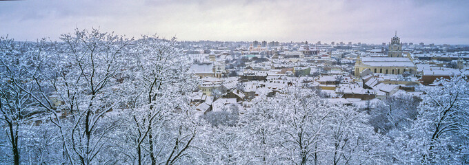 Vilnius sous la neige
