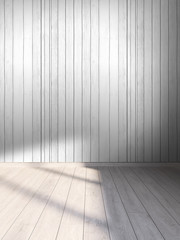 Modern bright interior . 3D render