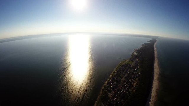 The Hel peninsula, aerial view, Poland 