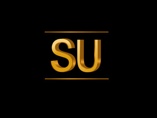 SU Initial Logo for your startup venture