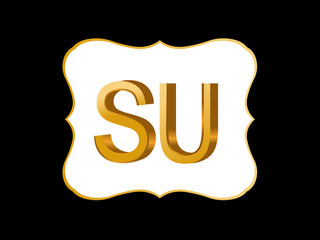 SU Initial Logo for your startup venture