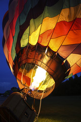 Image of a Hot Air Balloon Being Inflated

