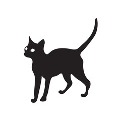 Cat Icon Fill Black