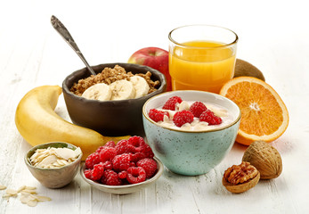healthy breakfast ingredients