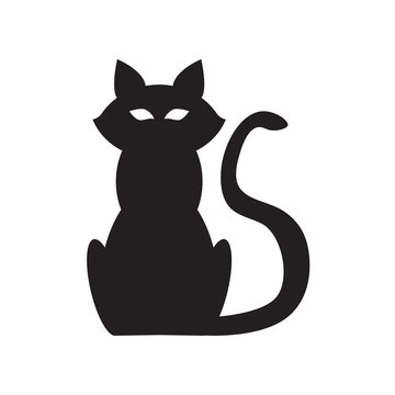 Cat Icon Fill Black