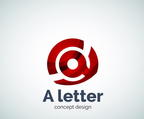 Vector A letter concept logo template