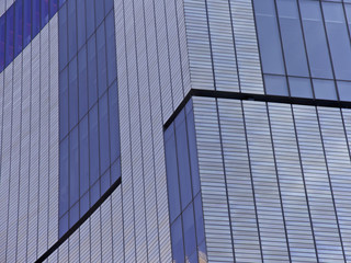 Fototapeta na wymiar Modern glass building in Manhattan, NYC