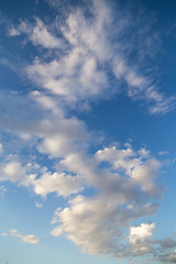 clouds in the blue sky