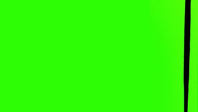 Blood Flow on Wall Green Screen Background