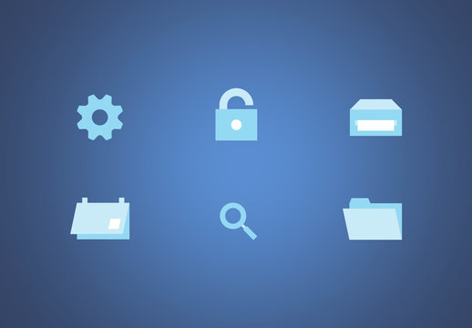 Conjunto de iconos de material